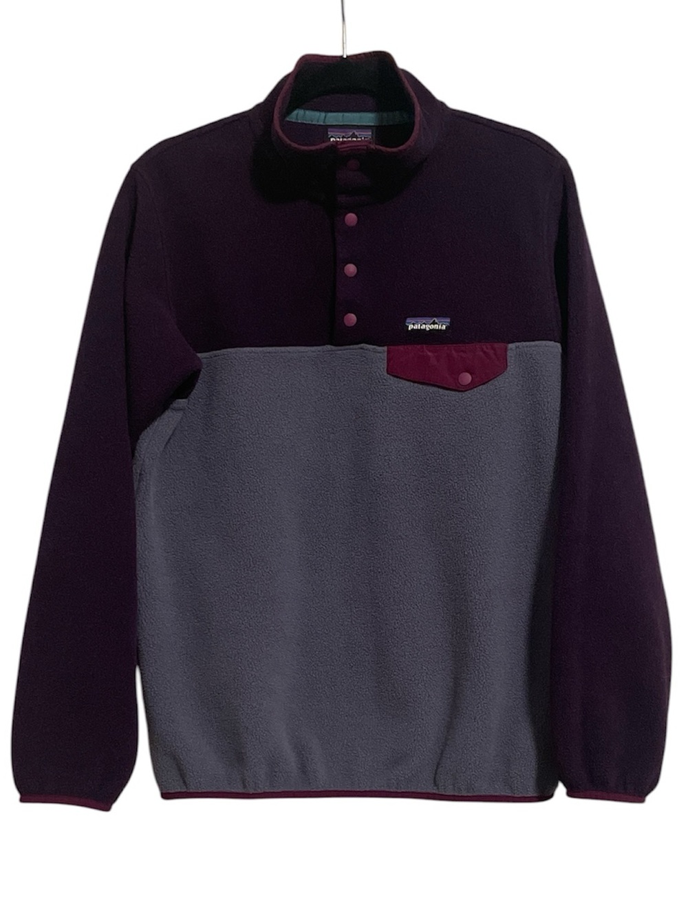 Patagonia Synchilla Snap-T Fleece Pullover Lupine Purple Women’s Size Medium - Picture 2 of 6